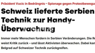 Špijunska oprema za Srbiju